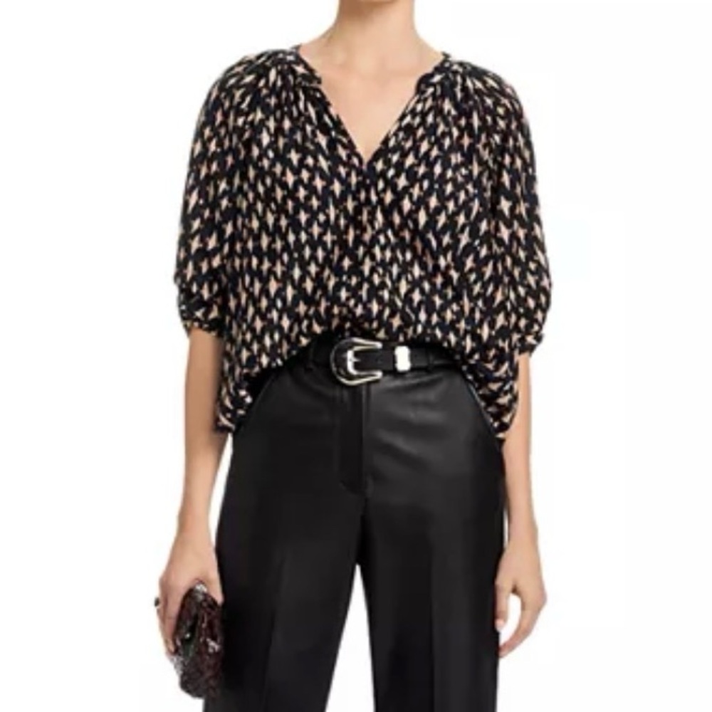 Velvet Graham & Spencer Harmony Nightfall V-Neck Top Women’s Medium NEW W/ TAGS - Picture 12 of 13